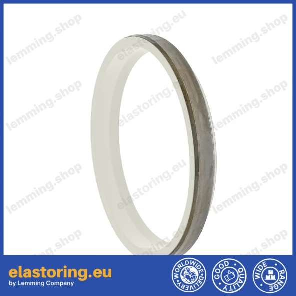 PIERŚCIEŃ ZGARNIAJĄCY K07 80x90x7/10 PU+Stal IVORY