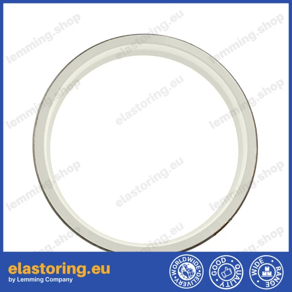 PIERŚCIEŃ ZGARNIAJĄCY K07 80x90x7/10 PU+Stal IVORY