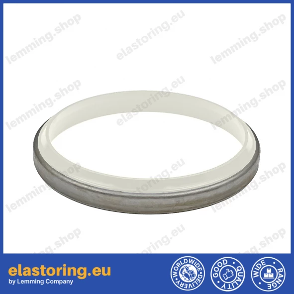 PIERŚCIEŃ ZGARNIAJĄCY K07 80x90x7/10 PU+Stal IVORY