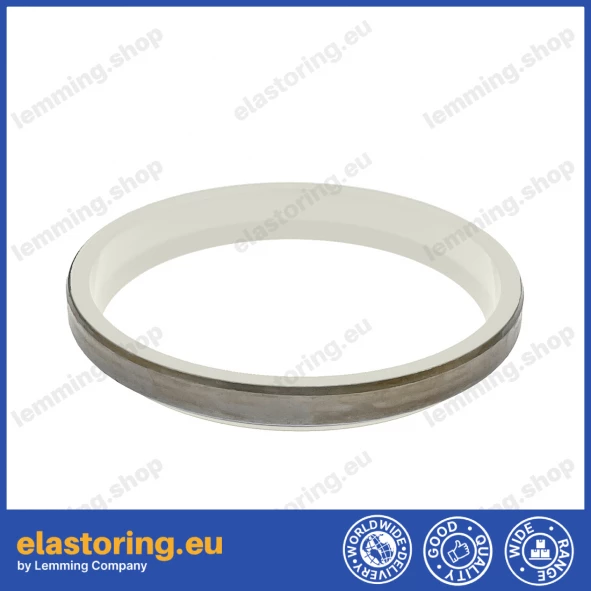 PIERŚCIEŃ ZGARNIAJĄCY K07 80x90x7/10 PU+Stal IVORY