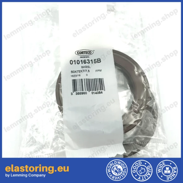 Ciśnieniowy simmering 50x72x7/7,5 BABSL FPM Ciśnieniowy simmering 50x72x7/7,5 BABSL FPM