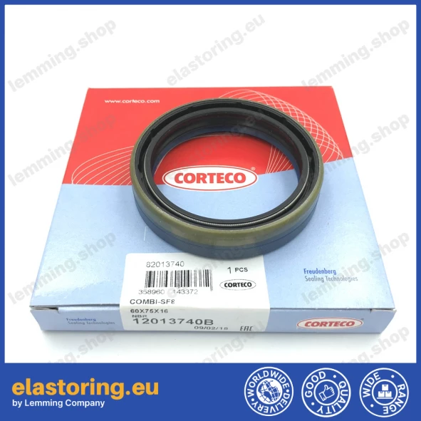 Simmering 60x75x16 COMBI SF8 NBR