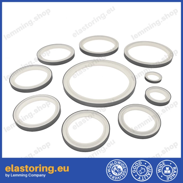 PIERŚCIEŃ ZGARNIAJĄCY Z-07 22,22x34,92x8 PU+Stal IVORY