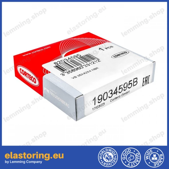 Uszczelnienie przeciwpyłowe 35x42x4 VB NBR