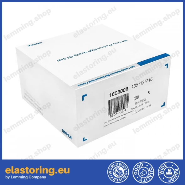 Uszczelnienie wału 105x125x16 COMBI NBR