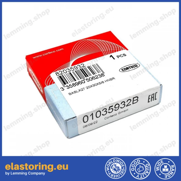 Uszczelnienie wału 20x30x5/6 BASLX27 NBR Uszczelnienie wału 20x30x5/6 BASLX27 NBR
