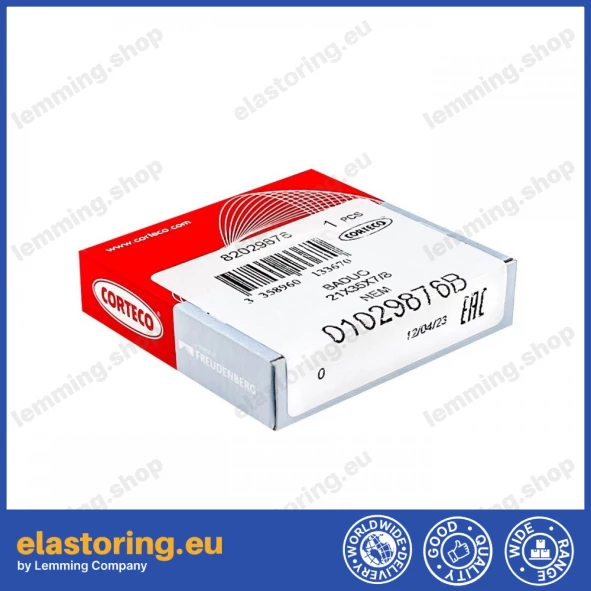 Uszczelnienie wału 21x35x7/8 HNBR BADUO