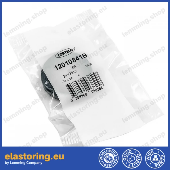 Uszczelnienie wału 24x35x7 BA NBR