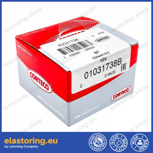 Simmering kasetowy 32x44x18 RWDR-KOMBI HNBR