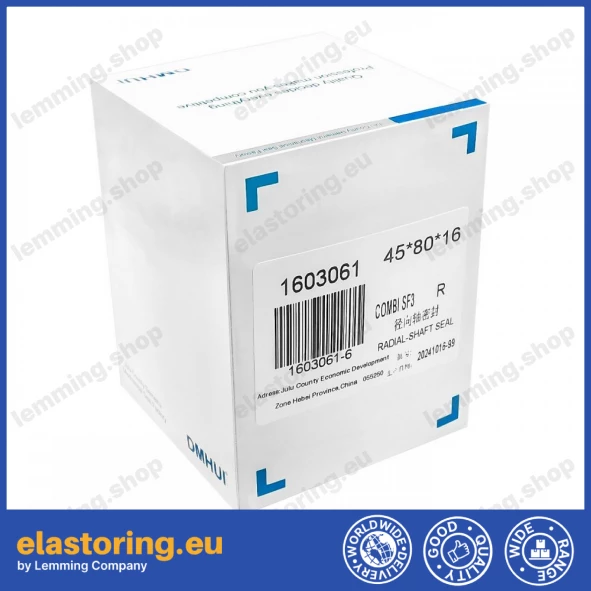 Uszczelnienie wału 45x80x16 COMBI SF13 NBR