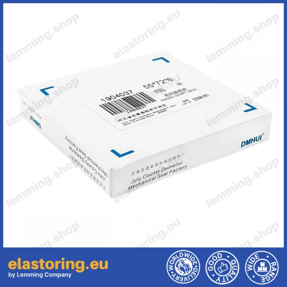 Uszczelnienie wału 55x72x6 ATDSL PTFE+NBR