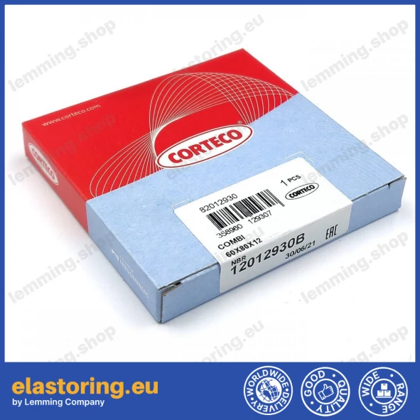 Simmering 60x80x12 COMBI 72NBR