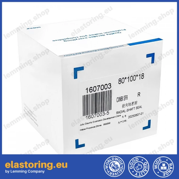 Uszczelnienie wału 80x100x18 COMBI SF6