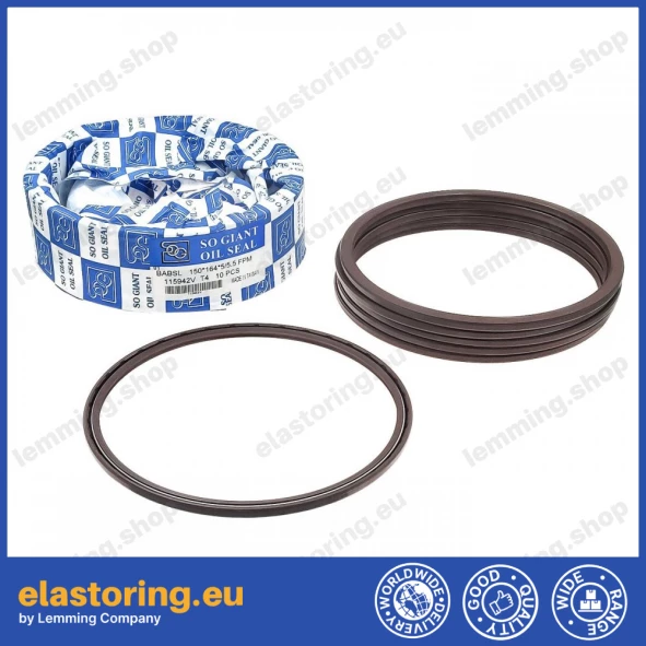 Ciśnieniowy simmering 150x164x5/5,5 BABSL FPM