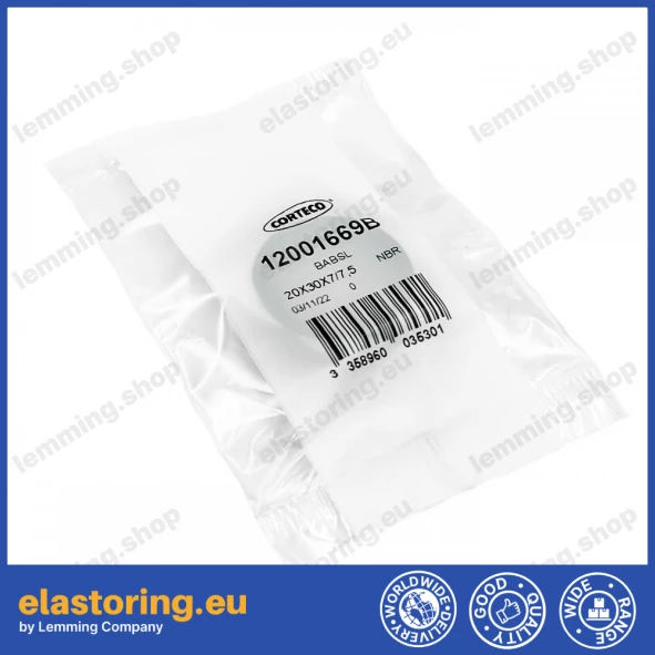 Ciśnieniowy simmering 20x30x7/7,5 BABSL NBR