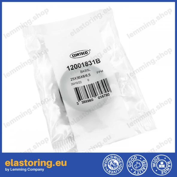 Ciśnieniowy simmering 25x35x6/6,5 BABSLVI FPM