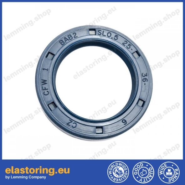 Ciśnieniowy simmering 25x36x6/6,5 BABSL NBR