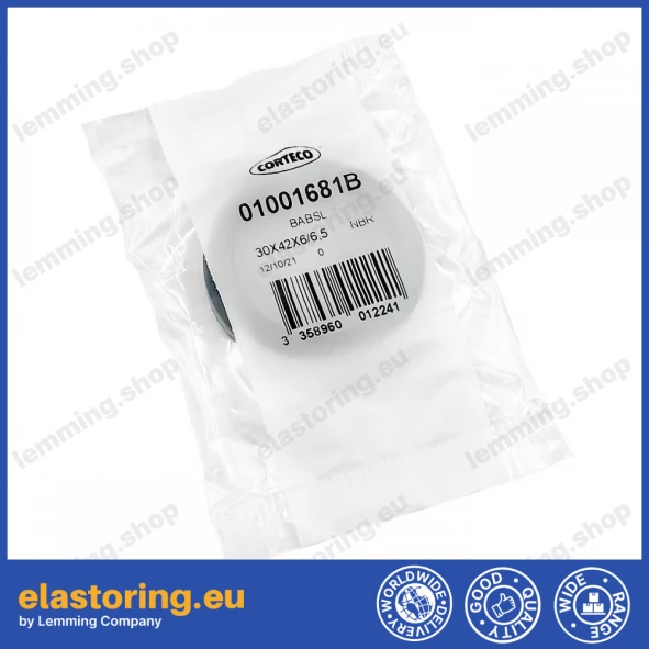 Ciśnieniowy simmering 30x42x6/6,5 BABSL NBR