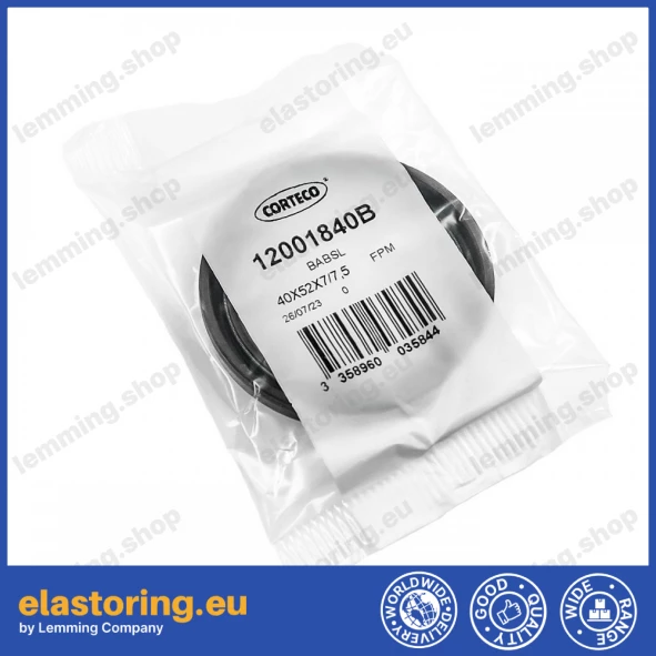 Ciśnieniowy simmering 40x52x7/7,5 BABSL FPM