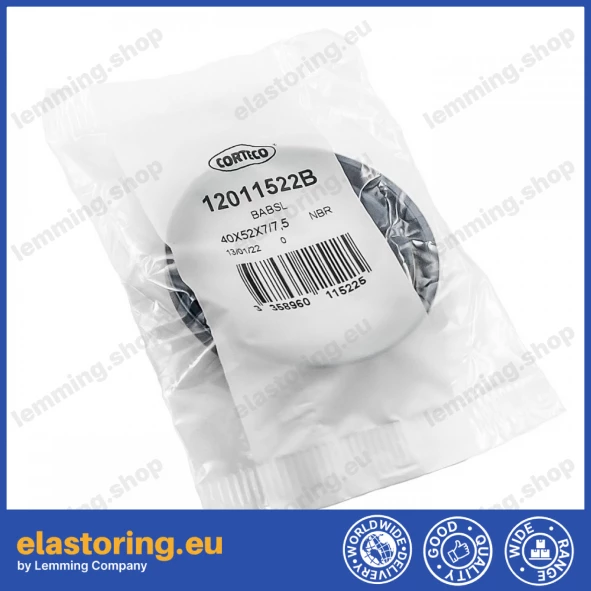 Ciśnieniowy simmering 40x52x7/7,5 BABSL NBR