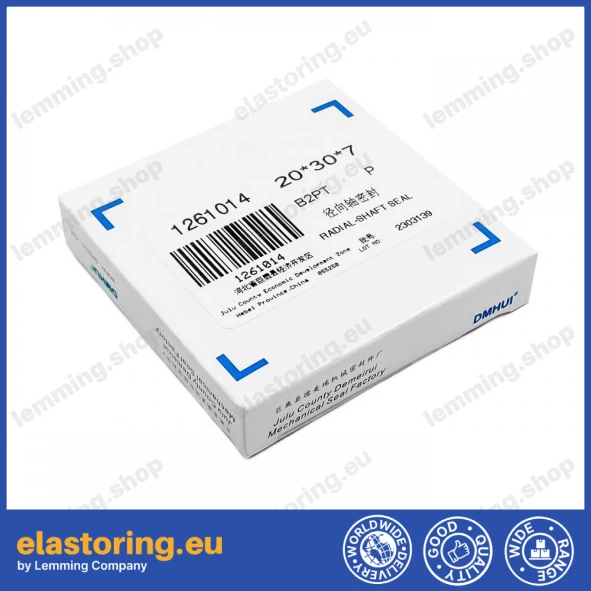 Uszczelnienie wału modułu sprężarki śrubowej B2PT 20x30x7 PTFE Uszczelnienie wału modułu sprężarki śrubowej B2PT 20x30x7 PTFE