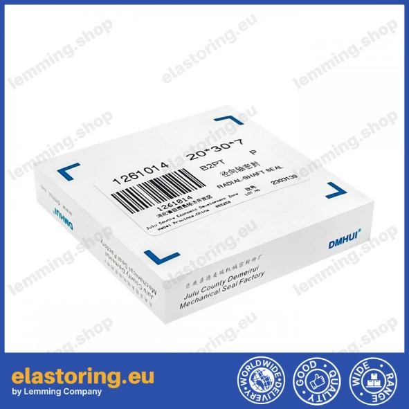 Uszczelnienie wału modułu sprężarki śrubowej B2PT 20x30x7 PTFE Uszczelnienie wału modułu sprężarki śrubowej B2PT 20x30x7 PTFE