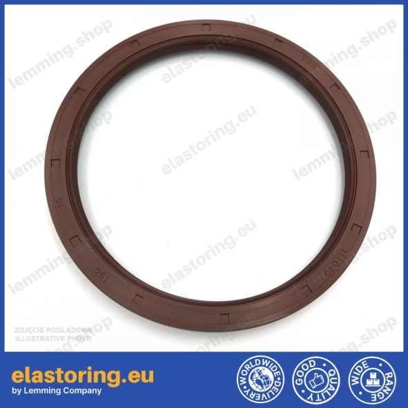 Uszczelnienie wału 160x190x15 AS FPM