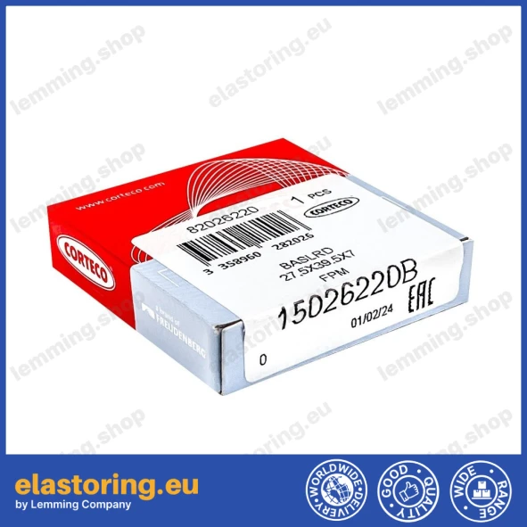 Uszczelnienie wału 27,5x39,5x7 BAVISLRD FPM