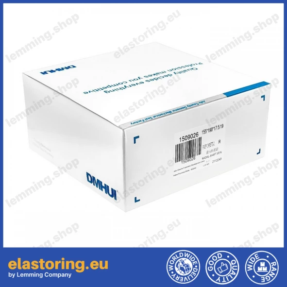 Simmering kasetowy 155x190x17,5/19 RWDR-K7