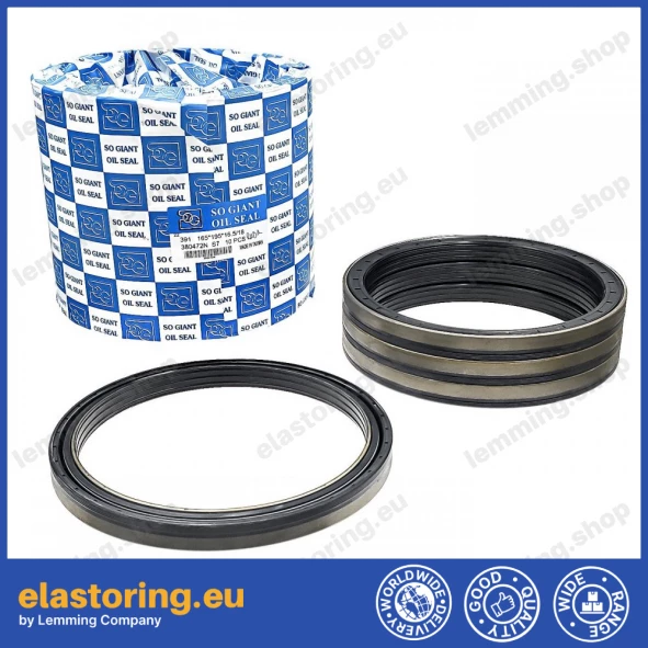 Simmering kasetowy 165x195x16,5/18 RWDR NBR