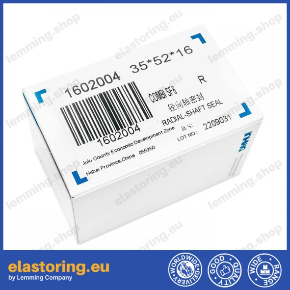 Uszczelnienie wału 35x52x16 COMBI SF6