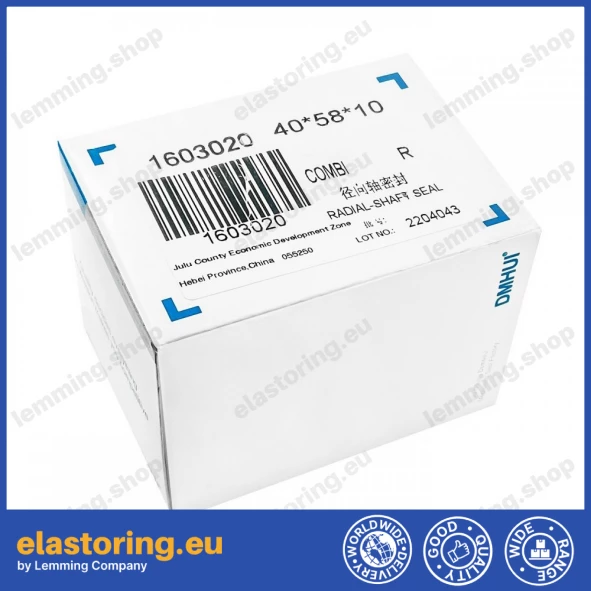 Uszczelnienie wału 40x58x10 COMBI