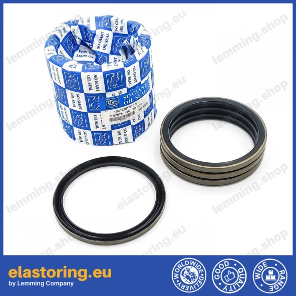 PIERŚCIEŃ ZGARNIAJĄCY 104x125x7/10,5 NBR+Stal