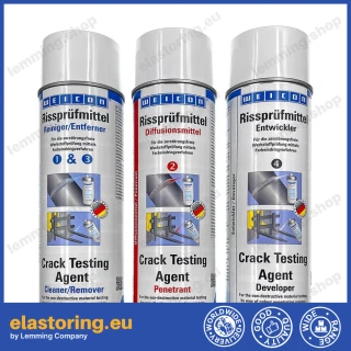 Zestaw do wykrywania pęknięć WEICON Crack Testing Agent Set