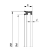 Uszczelnienie PS50A-M 56x63x10 NBR